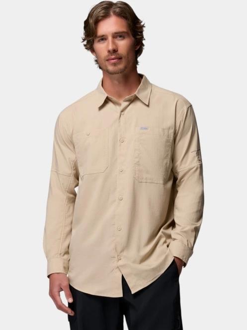 Columbia Silver Ridge Utility II Long Sleeve Shirt férfi hosszú ujjú ing homok színben 2
