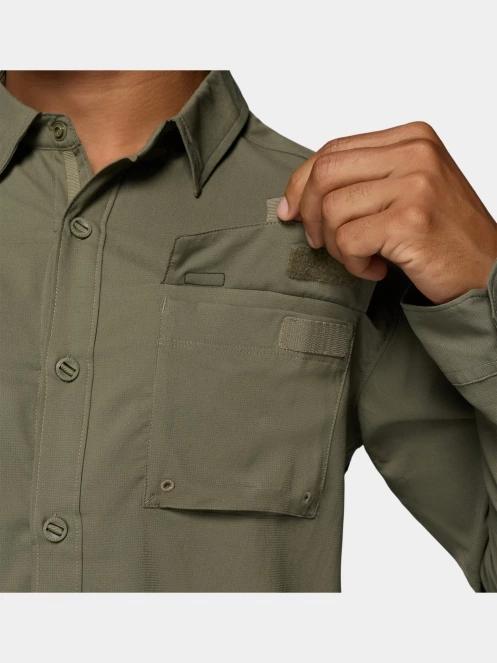 Columbia Silver Ridge Utility II Long Sleeve Shirt férfi hosszú ujjú ing sötétzöld színben 7