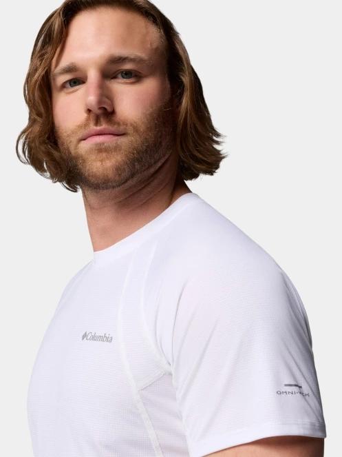 Columbia Stealth Spring Short Sleeve Tee férfi rövid ujjú sport póló fehér színben 6