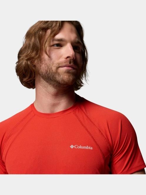 Columbia Stealth Spring Short Sleeve Tee férfi rövid ujjú sport póló piros színben 6