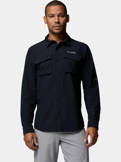 Columbia Silver Ridge Elite Long Sleeve Woven férfi hosszú ujjú ing fekete színben 2