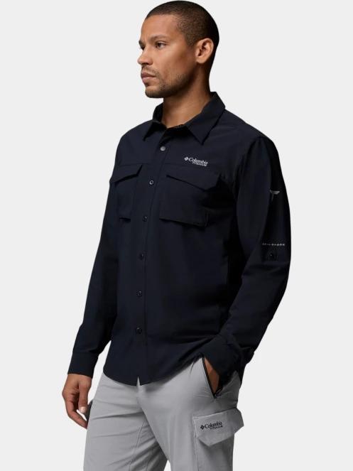 Columbia Silver Ridge Elite Long Sleeve Woven férfi hosszú ujjú ing fekete színben 3
