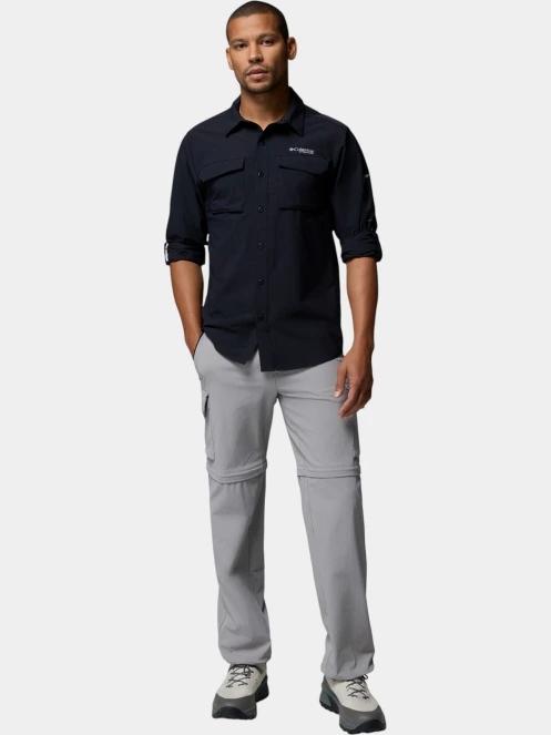 Columbia Silver Ridge Elite Long Sleeve Woven férfi hosszú ujjú ing fekete színben 5