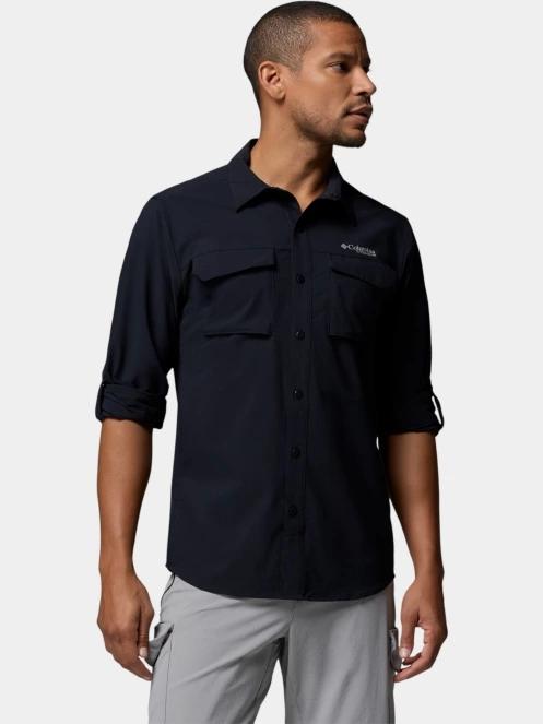 Columbia Silver Ridge Elite Long Sleeve Woven férfi hosszú ujjú ing fekete színben 7