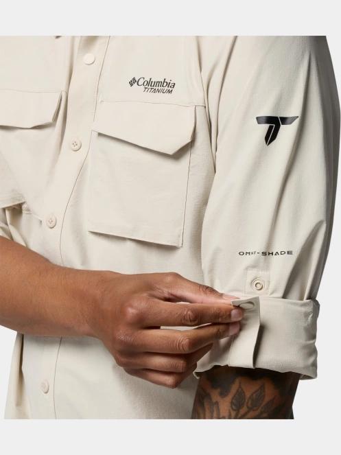 Columbia Silver Ridge Elite Long Sleeve Woven férfi hosszú ujjú ing homok színben 7