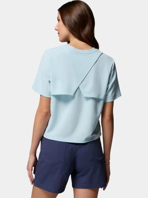 Columbia Chill Creek Pique Short Sleeve Tee női rövid ujjú póló világoskék színben 4