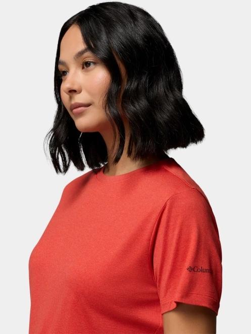 Columbia Parsons Point Back Graphic Tee női rövid ujjú póló piros színben 7
