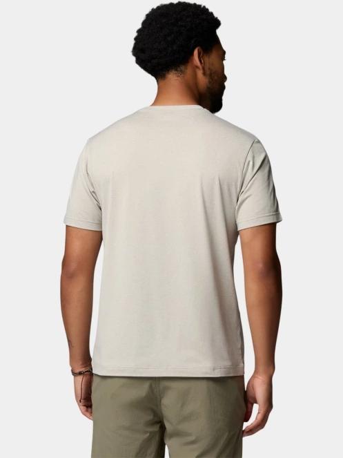 Columbia Parsons Point Short Sleeve Graphic Tee férfi rövid ujjú sport póló homok színben 4