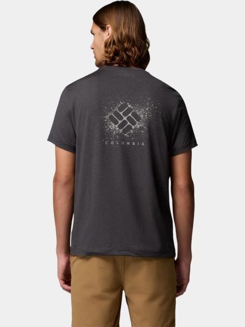 Columbia Parsons Point Short Sleeve Back Graphic Tee férfi rövid ujjú sport póló fekete színben 4