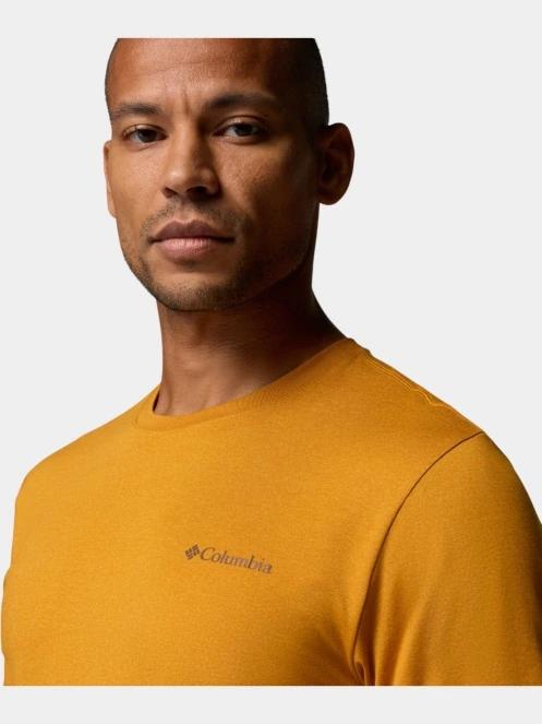 Columbia Parsons Point Short Sleeve Back Graphic Tee férfi rövid ujjú sport póló narancssárga színben 6