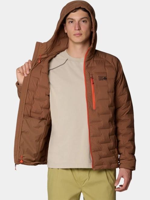 Mountain Hardwear StretchDown™ Hooded Jacket férfi pehelykabát barna színben 5
