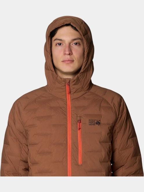 Mountain Hardwear StretchDown™ Hooded Jacket férfi pehelykabát barna színben 6