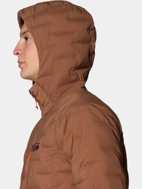 Mountain Hardwear StretchDown™ Hooded Jacket férfi pehelykabát barna színben 7