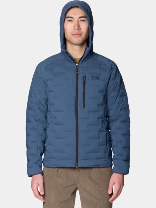 Mountain Hardwear StretchDown™ Hooded Jacket férfi pehelykabát kék színben 6