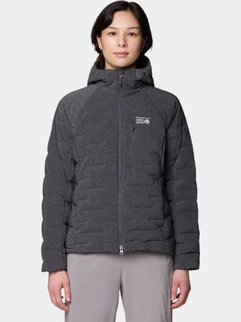 Mountain Hardwear StretchDown™ Hooded Jacket női pehelykabát szürke színben 2