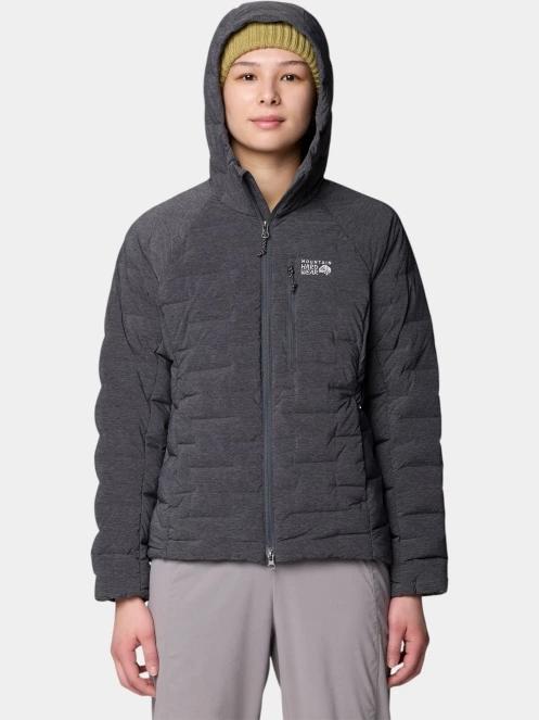 Mountain Hardwear StretchDown™ Hooded Jacket női pehelykabát szürke színben 6
