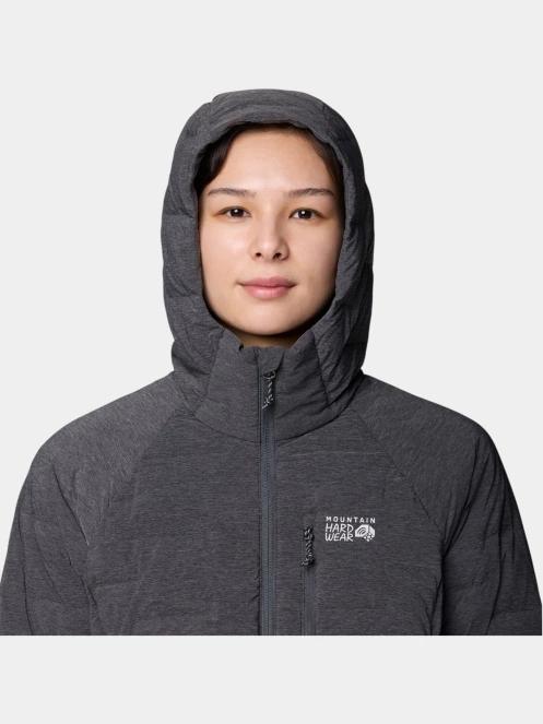 Mountain Hardwear StretchDown™ Hooded Jacket női pehelykabát szürke színben 7