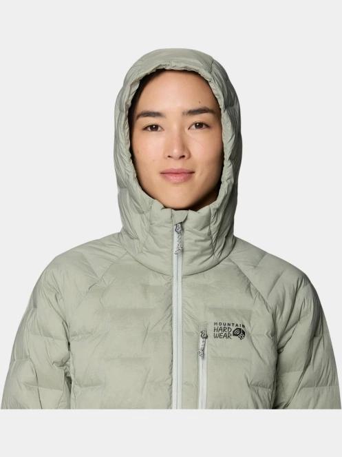 Mountain Hardwear StretchDown™ Hooded Jacket női pehelykabát szürke színben 6