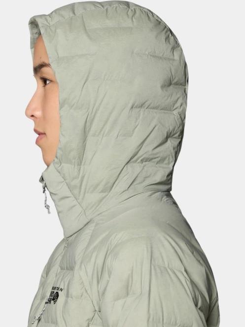 Mountain Hardwear StretchDown™ Hooded Jacket női pehelykabát szürke színben 7