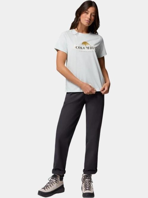 Columbia Rolling Bend Seasonal Graphic Tee női rövid ujjú póló világoszöld színben 5