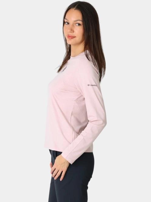 Columbia Parsons Point Long Sleeve Graphic Tee női hosszú ujjú póló rózsaszín színben 3