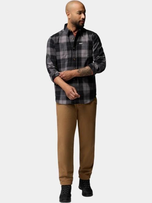 Columbia Pitchstone Stretch Flannel férfi hosszú ujjú ing fekete színben 5