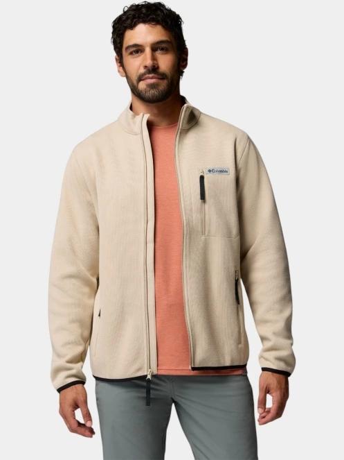 Columbia Sweater Weather Full Zip férfi polár pulóver homok színben 6