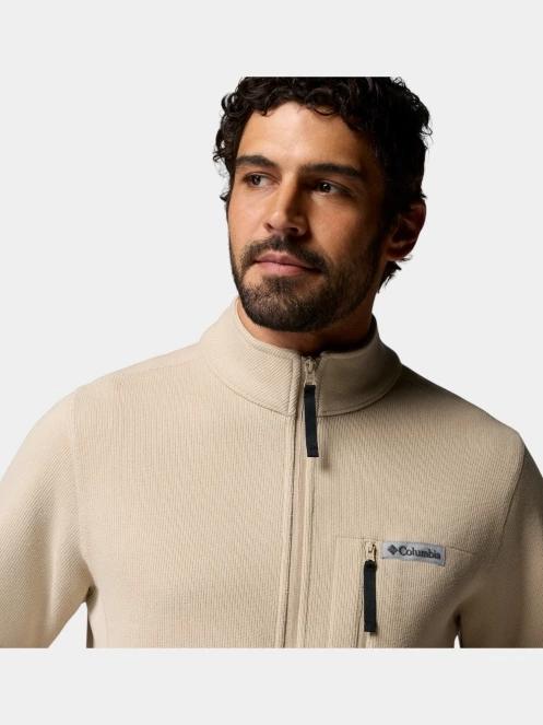 Columbia Sweater Weather Full Zip férfi polár pulóver homok színben 7