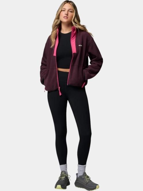 Columbia Sequoia Grove II Full Zip női polár pulóver bordó színben 5
