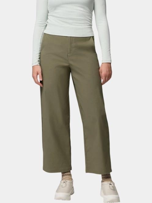 Columbia ROC Tech Wide Leg Pant női hosszú nadrág zöld színben 2