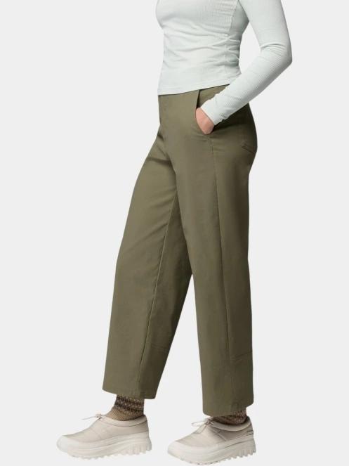 Columbia ROC Tech Wide Leg Pant női hosszú nadrág zöld színben 3