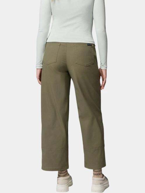 Columbia ROC Tech Wide Leg Pant női hosszú nadrág zöld színben 4