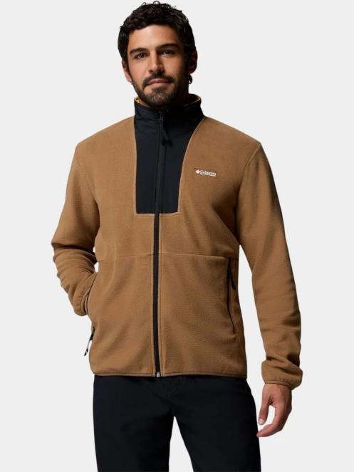 Columbia Sequoia Grove II FZ Fleece férfi polár pulóver oliva színben 2