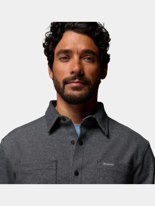 Columbia Twill River Long Sleeve Knit Shirt férfi hosszú ujjú ing fekete színben 7
