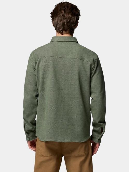 Columbia Twill River Long Sleeve Knit Shirt férfi hosszú ujjú ing sötétzöld színben 4