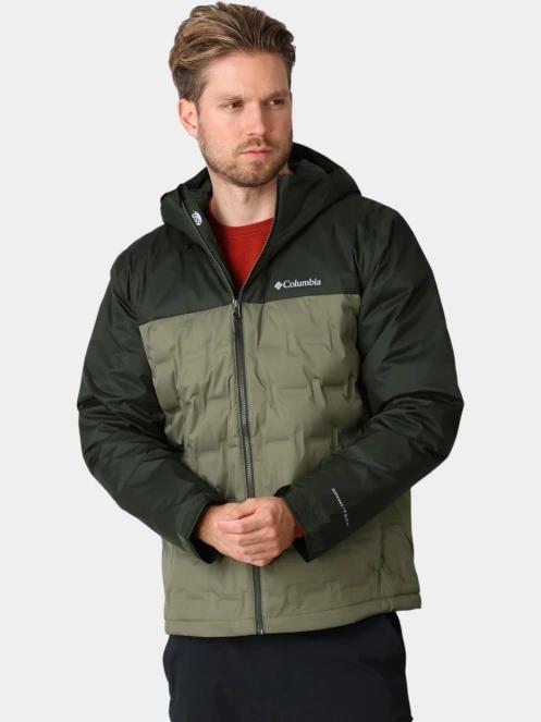Columbia Grand Trek IV Down Hooded Jacket férfi pehelykabát zöld színben 2