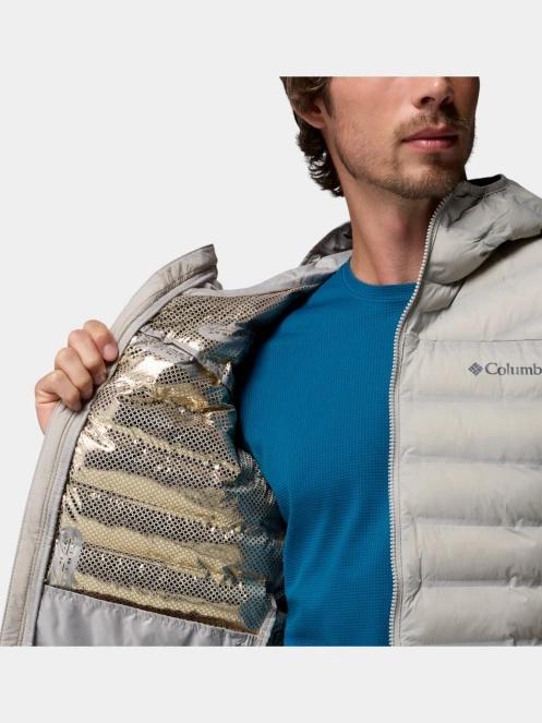 Columbia Terwilliger Trail Heat Seal Hooded Jacket férfi steppelt átmeneti kabát szürke színben 7