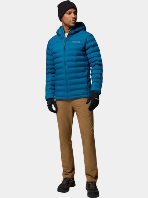 Columbia Terwilliger Trail Heat Seal Hooded Jacket férfi steppelt átmeneti kabát kék színben 5