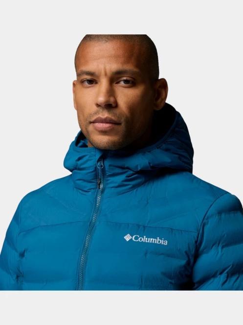Columbia Terwilliger Trail Heat Seal Hooded Jacket férfi steppelt átmeneti kabát kék színben 10
