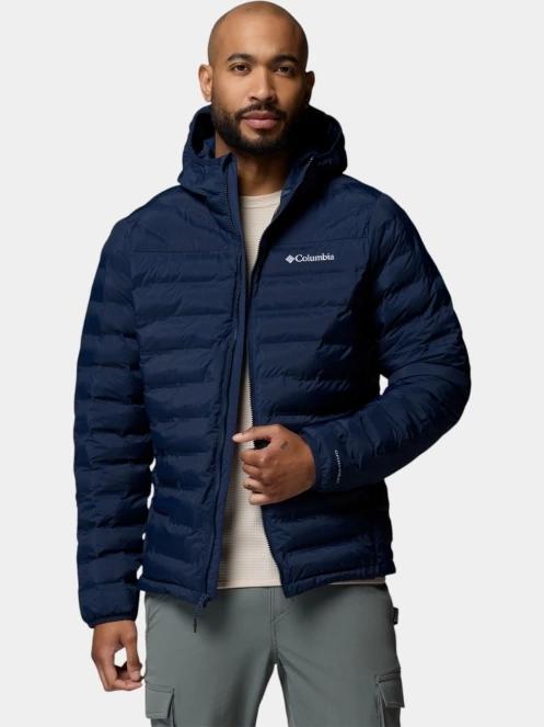 Columbia Terwilliger Trail Heat Seal Hooded Jacket férfi steppelt átmeneti kabát sötétkék színben 6