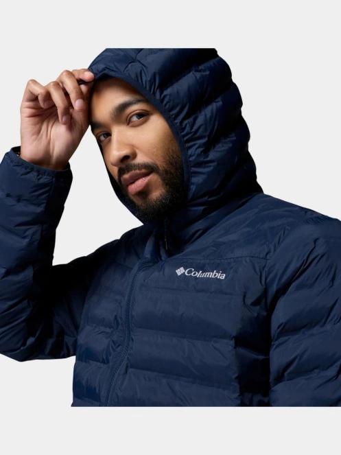 Columbia Terwilliger Trail Heat Seal Hooded Jacket férfi steppelt átmeneti kabát sötétkék színben 9