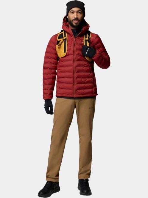 Columbia Terwilliger Trail Heat Seal Hooded Jacket férfi steppelt átmeneti kabát piros színben 5