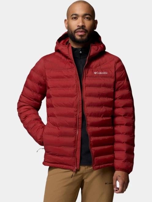 Columbia Terwilliger Trail Heat Seal Hooded Jacket férfi steppelt átmeneti kabát piros színben 6