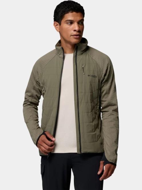Columbia Arctic Crest II Hybrid Full Zip férfi hibrid felső zöld színben 6