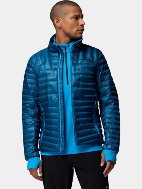 Columbia Endevour Mountain Down Jacket férfi pehelykabát kék színben 6