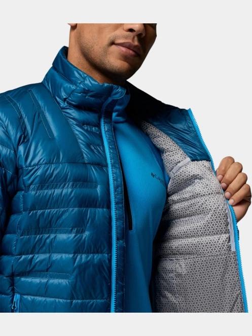 Columbia Endevour Mountain Down Jacket férfi pehelykabát kék színben 7