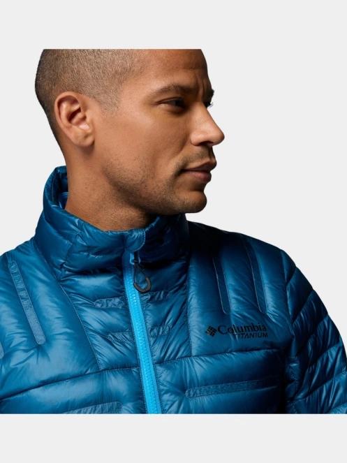 Columbia Endevour Mountain Down Jacket férfi pehelykabát kék színben 8