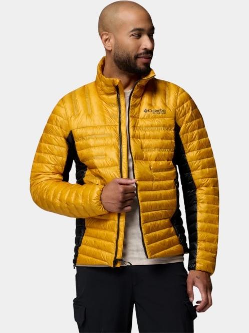 Columbia Endevour Mountain Down Jacket férfi pehelykabát narancssárga színben 6