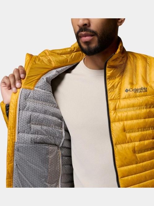 Columbia Endevour Mountain Down Jacket férfi pehelykabát narancssárga színben 7
