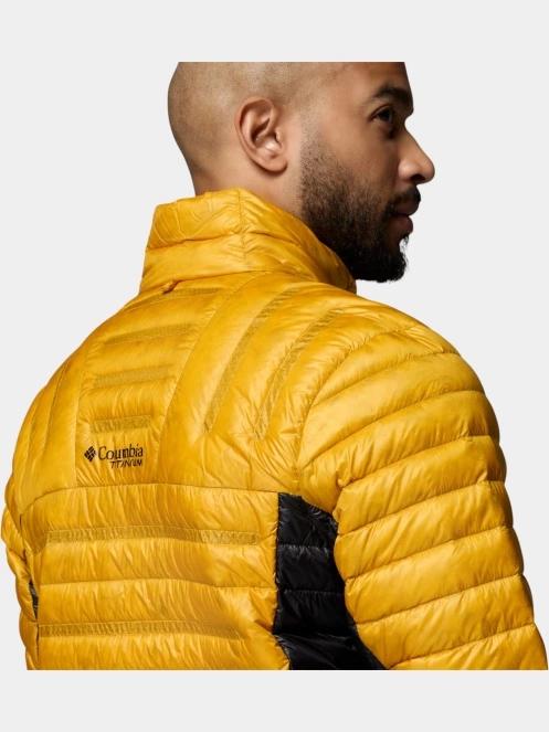 Columbia Endevour Mountain Down Jacket férfi pehelykabát narancssárga színben 9